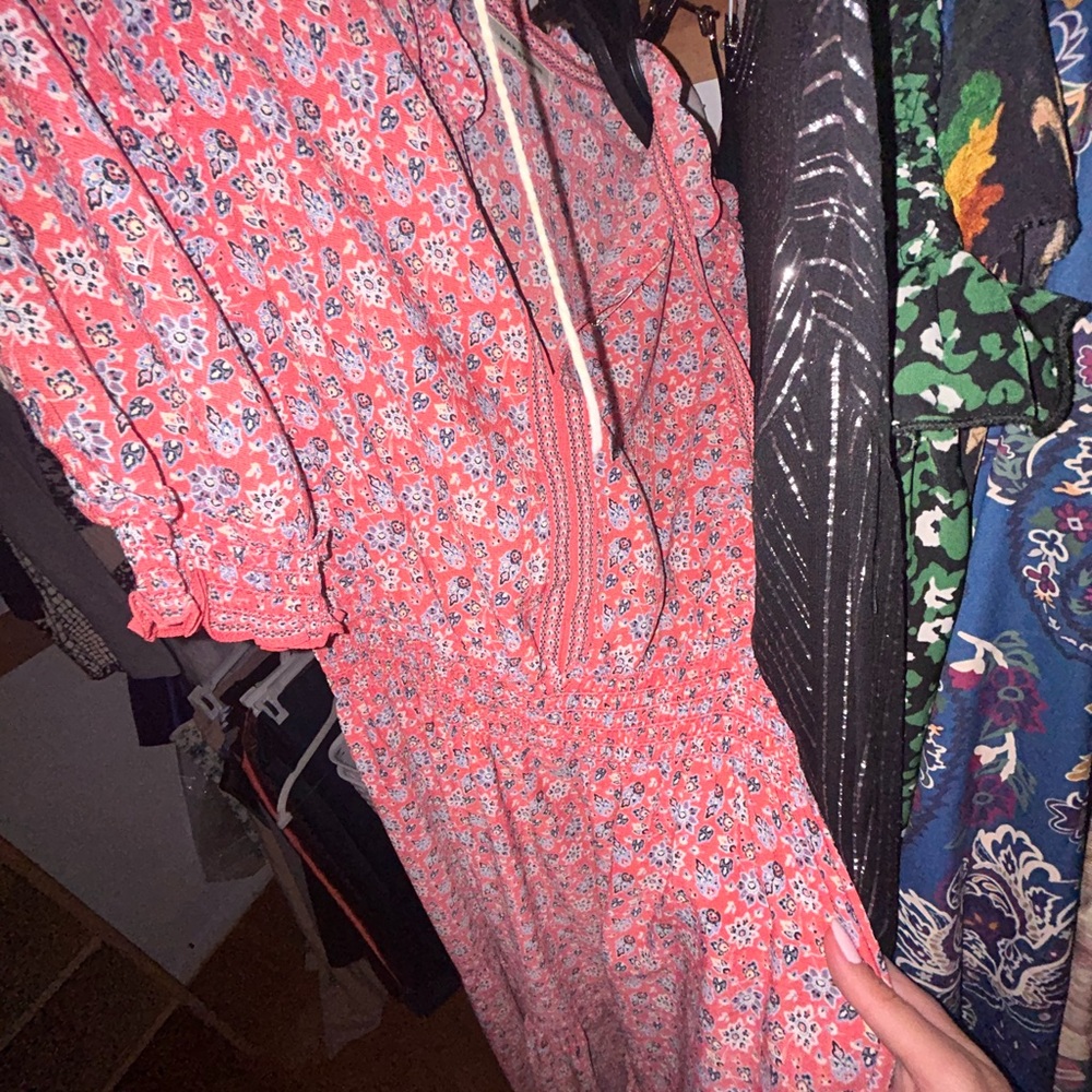 Max Studio Pink Floral Maxi Dress